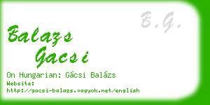 balazs gacsi business card